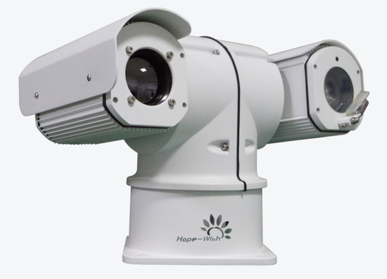 ثنائي التصوير IP PTZ كاميرا التصوير الحراري لمدة 5km الحدود الأمن