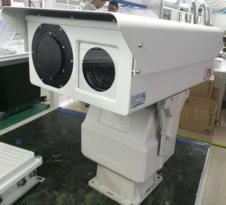 كاميرا Cctv 30x Zoom ثنائية حرارية تعمل بالأشعة تحت الحمراء Ip66 مع دقة 640 * 512